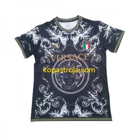 Billiga Fotbollströjor Italien Versace Svart 2023/24 Kortärmad